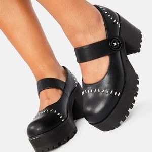 All Sewn Up Platform Mary Janes